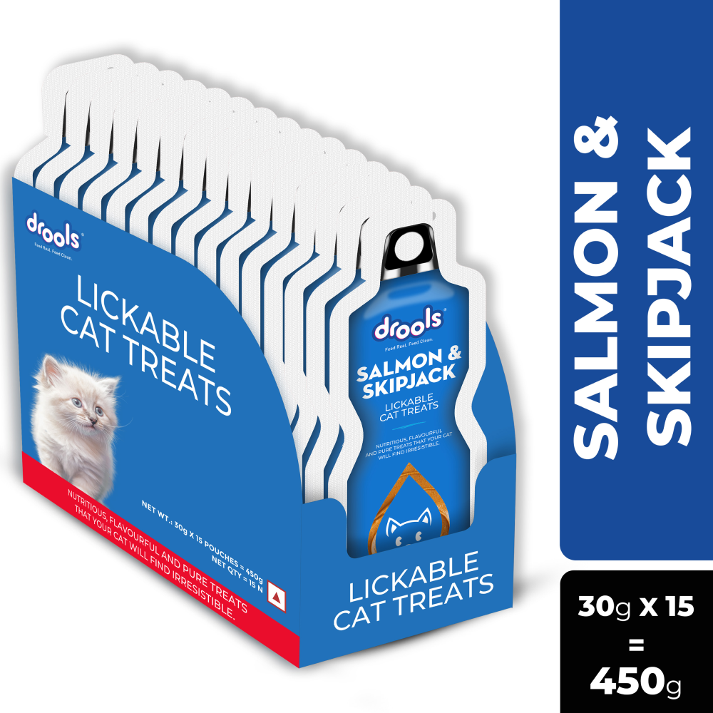 Drools Salmon & Skipjack Creamy Lickable Cat Treats