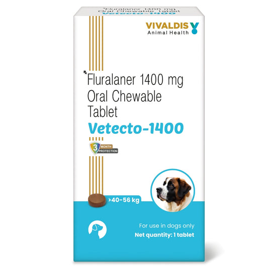 Vivaldis Vetecto 1400 (Fluralaner) for Dogs (1 Chewable tab)