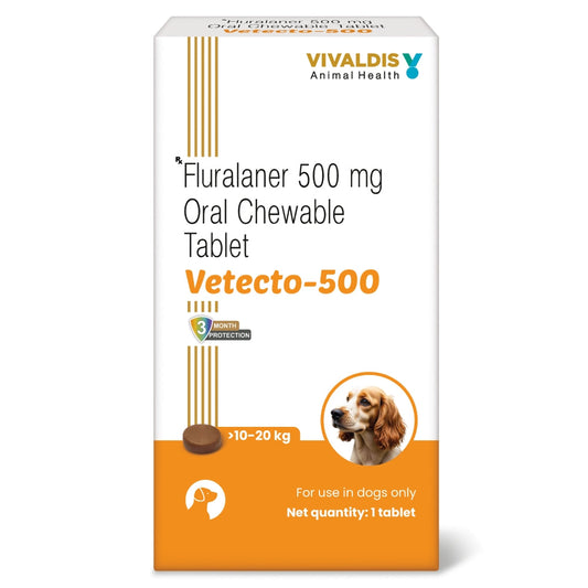 Vivaldis Vetecto 500 (Fluralaner) for Dogs (1 Chewable tab)