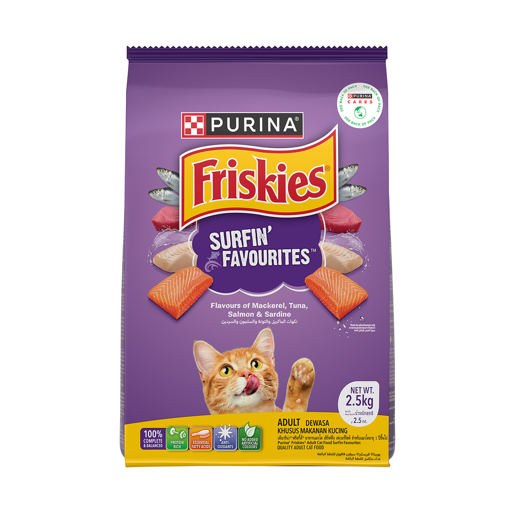 Purnia Friskies Surfin Favourites Adult Cat Dry Food