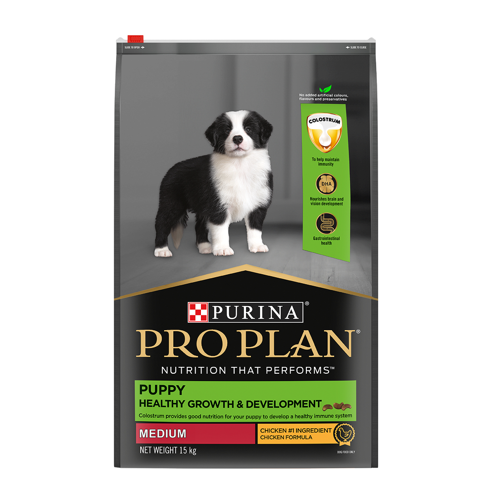 Purina Pro Plan Chicken Medium Breed Puppy Dog Dry Food (New Improved Formula)