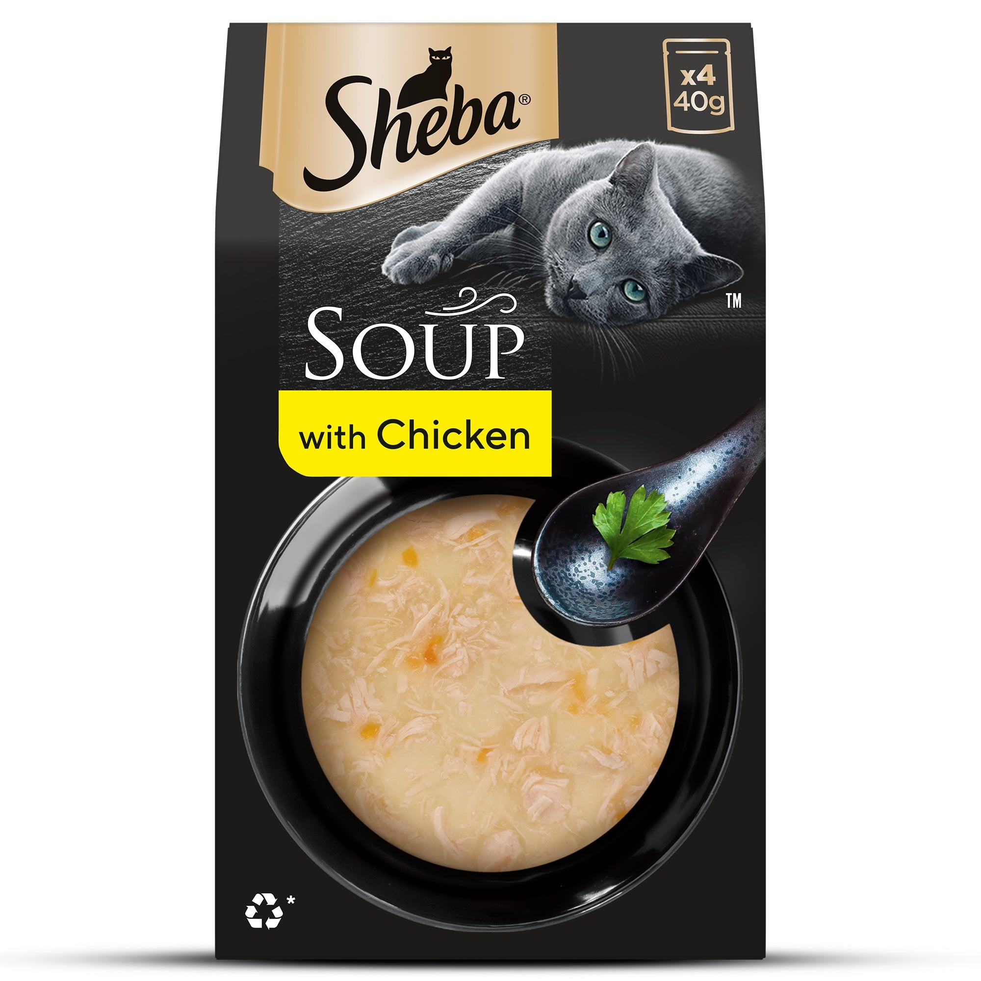 Sheba Soup with Chicken Adult Cat Wet Food