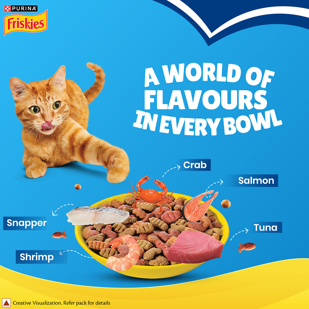 Purnia Friskies Seafood Cat Dry Food