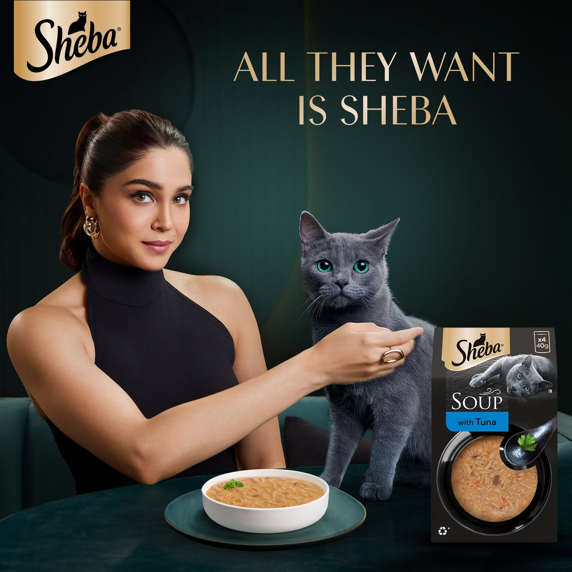 Sheba Soup with Tuna Adult Cat Wet Food