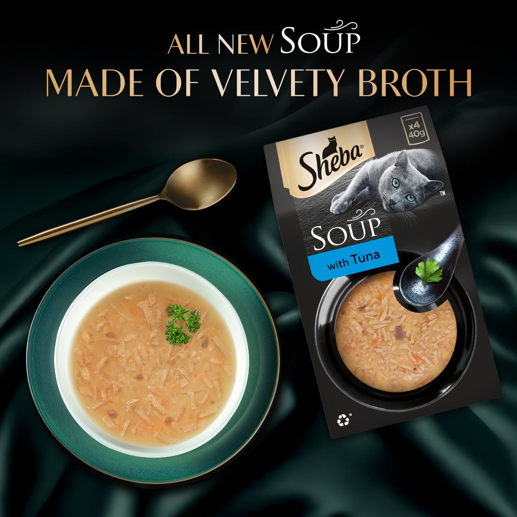 Sheba Soup with Tuna Adult Cat Wet Food