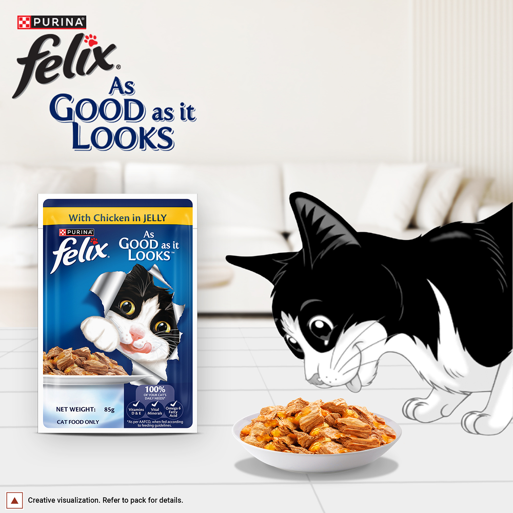 Purina Felix with Chicken in Jelly Complete and Balanced Adult Cat Wet Food