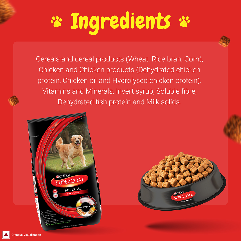 Purina SuperCoat with Chicken Smartblend Adult Dog Dry Food (1+ Years)