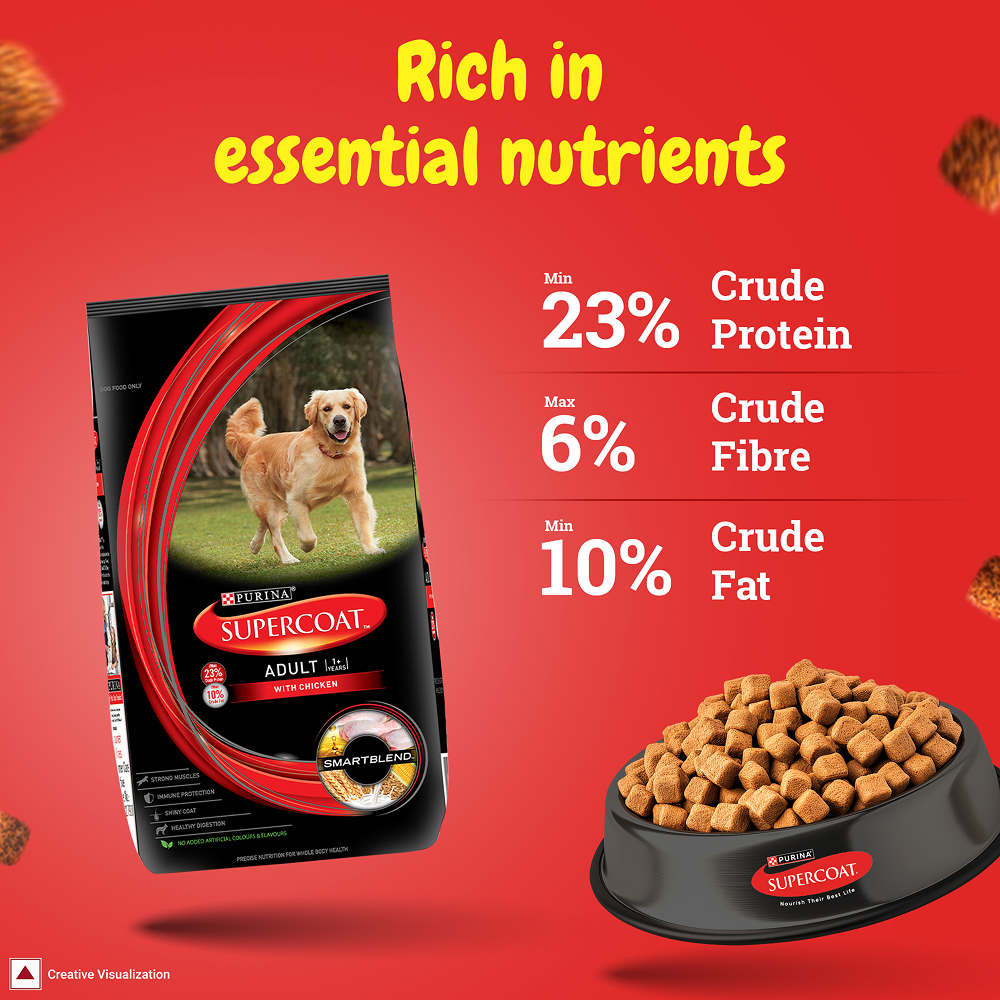 Purina SuperCoat with Chicken Smartblend Adult Dog Dry Food (1+ Years)