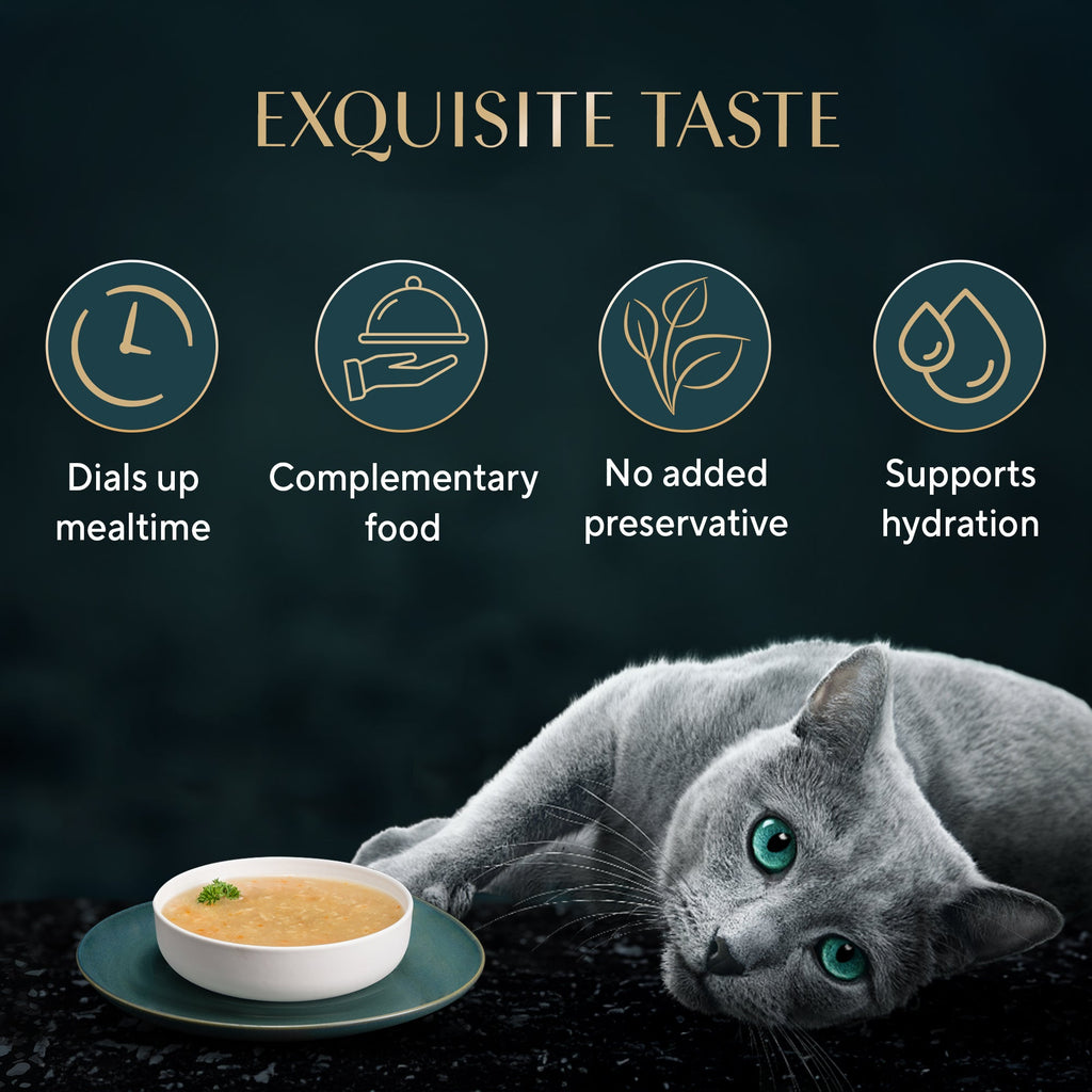 Sheba Soup with Chicken Adult Cat Wet Food