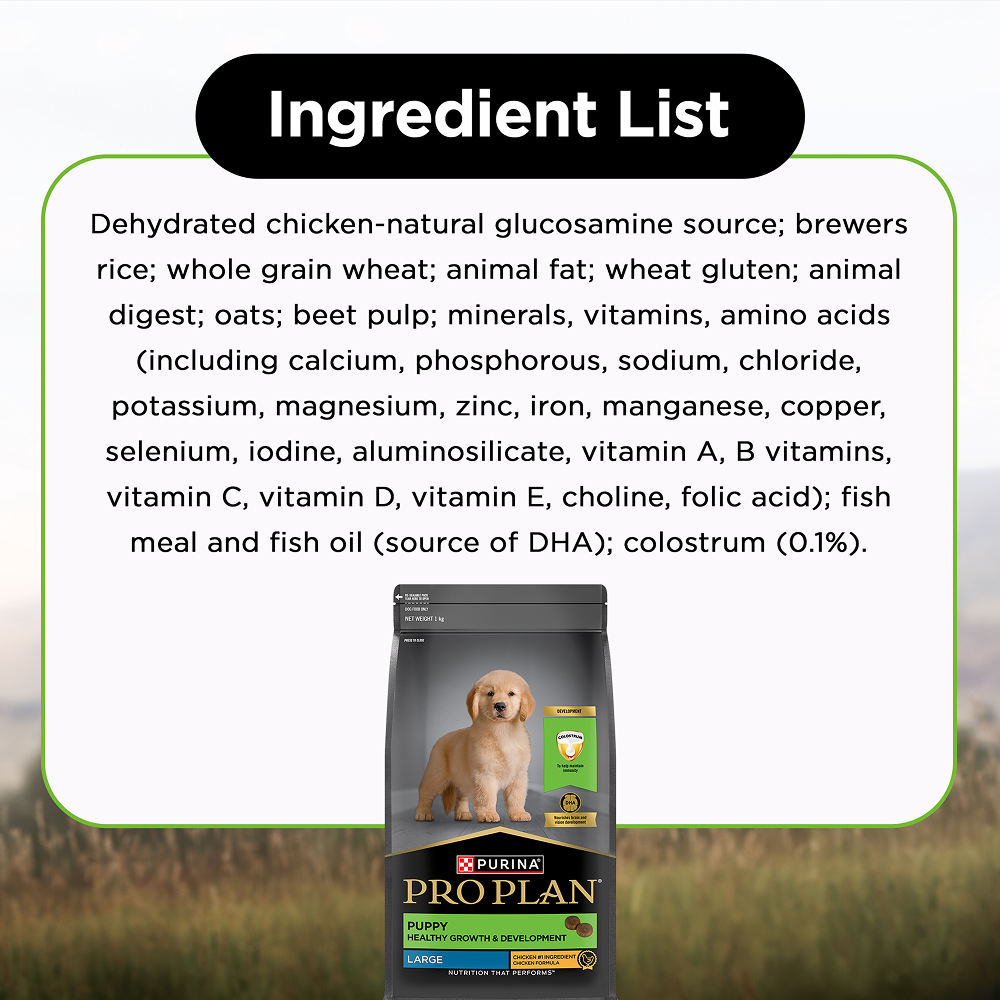 Pro Plan Chicken Large Breed Puppy Dog Dry Food (New Improved Formula)