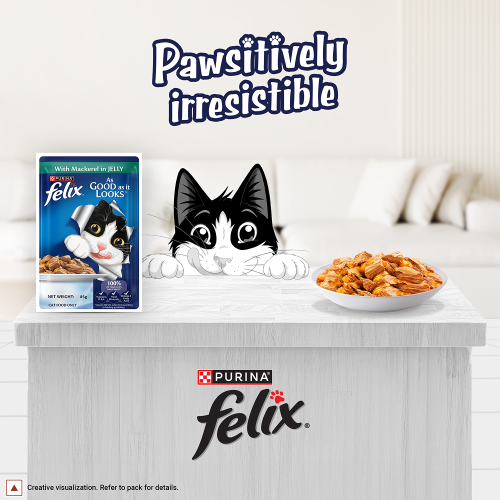 Purina Felix with Mackerel in Jelly Complete and Balanced Adult Cat Wet Food