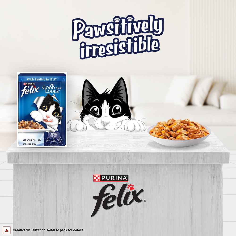 Purina Felix with Sardine in Jelly Complete and Balanced Adult Cat Wet Food