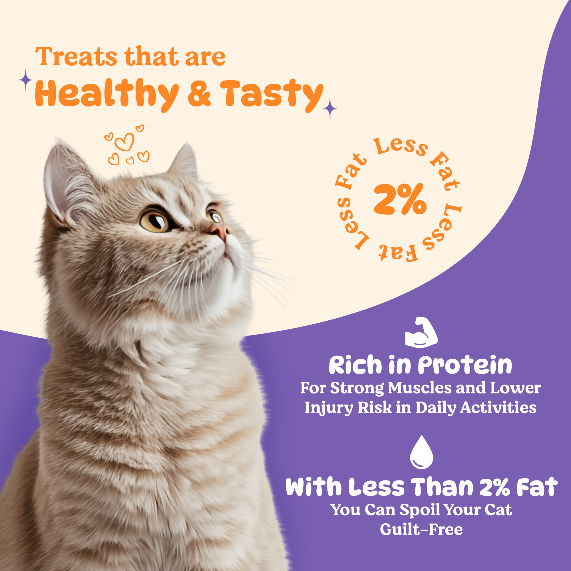 BASIL PURRfect Dental Stick Tuna Cranberry Treat for Cats & Kittens | 44 Grams