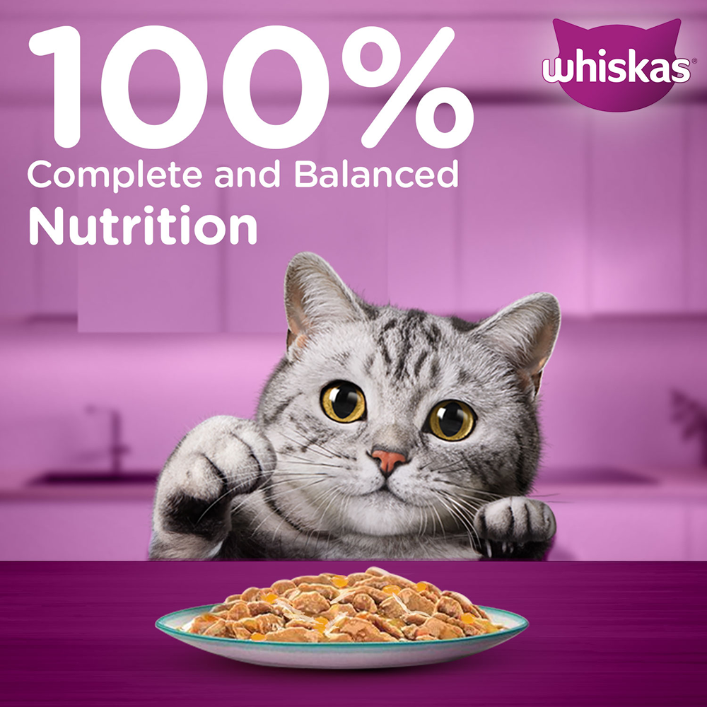 Whiskas Chicken With Tuna And Carrot in Gravy Tasty Mix Adult Cat Wet Food