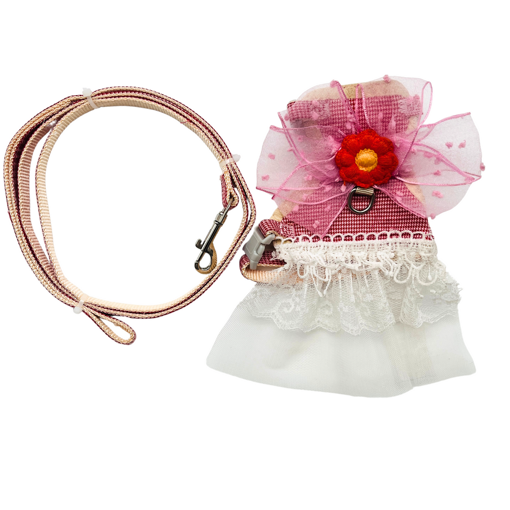 Petblush Frock Harness Set For Cats and Puppies