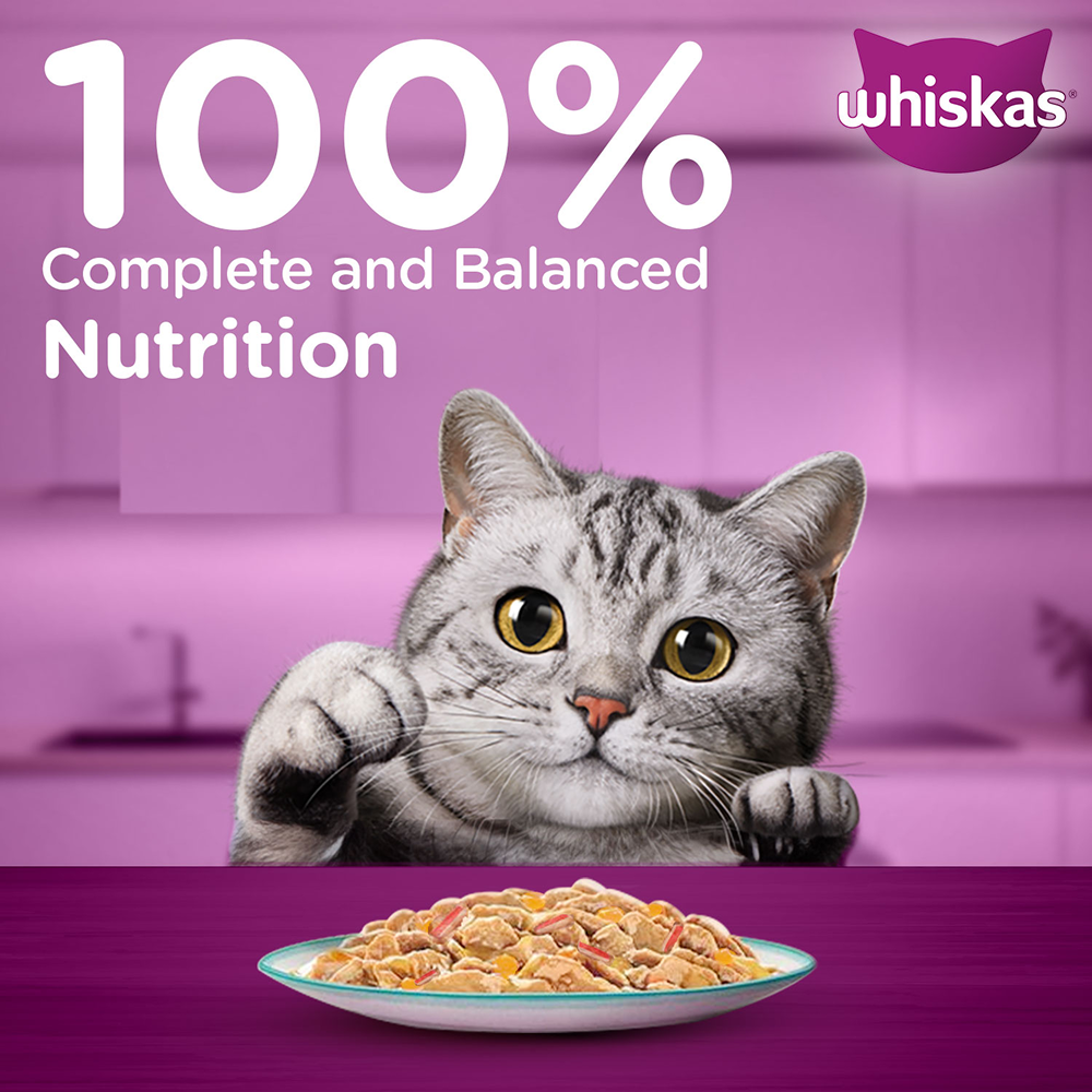 Whiskas Tuna with Kanikama And Carrot in Gravy Tasty Mix Adult Cat Wet Food