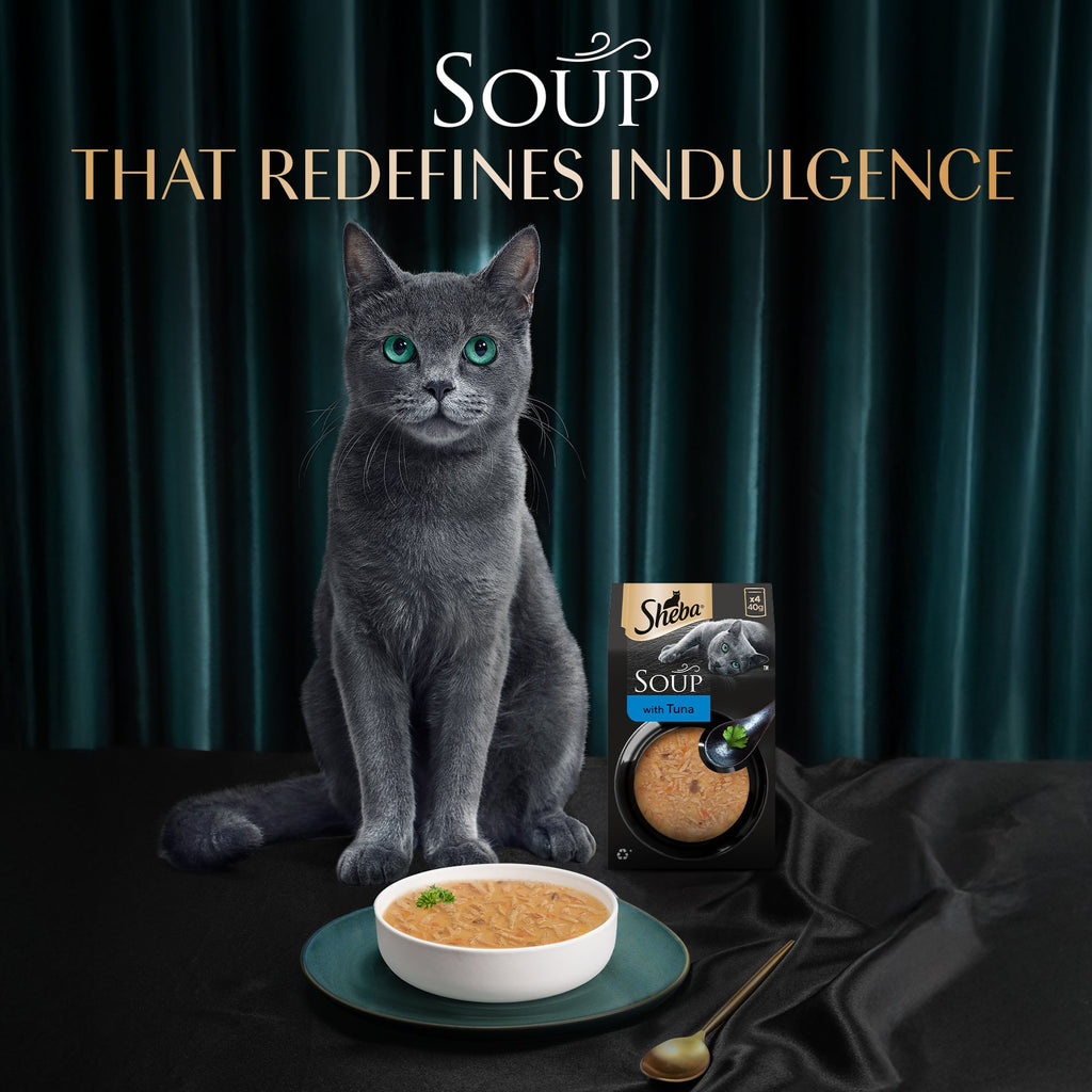 Sheba Soup with Tuna Adult Cat Wet Food