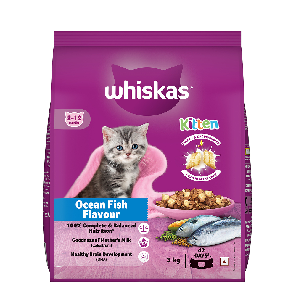 Whiskas Ocean Fish Kitten/Mother and Baby Cat Dry Food