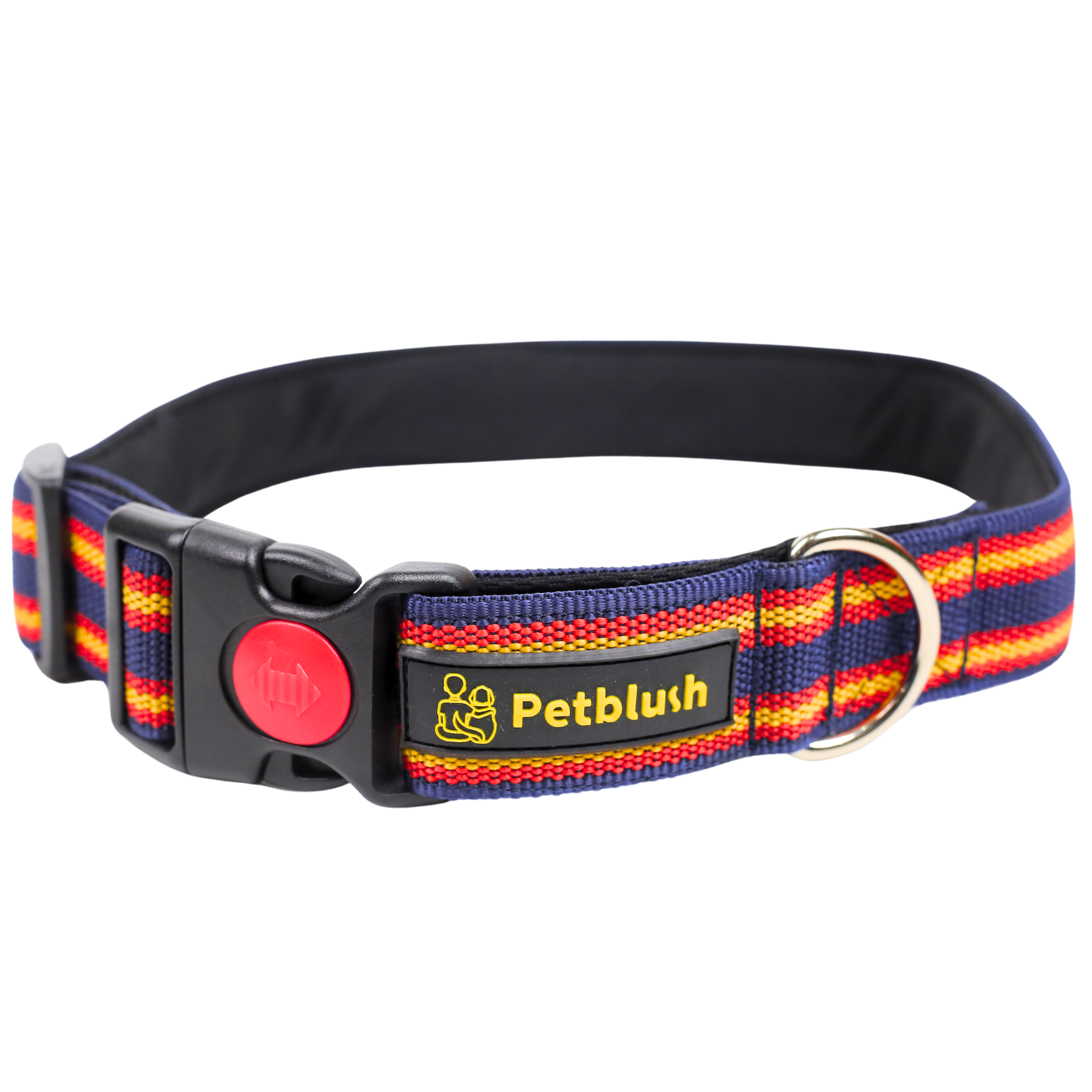 Petblush Vibrant Dual Stripes Collar For Dogs