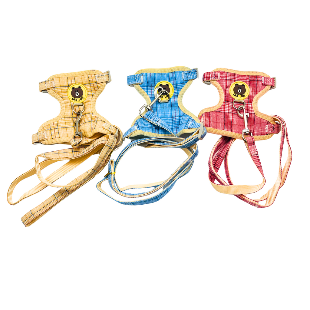 Petblush Classic Imported Chest Harness & Leash set for Cats and Puppies