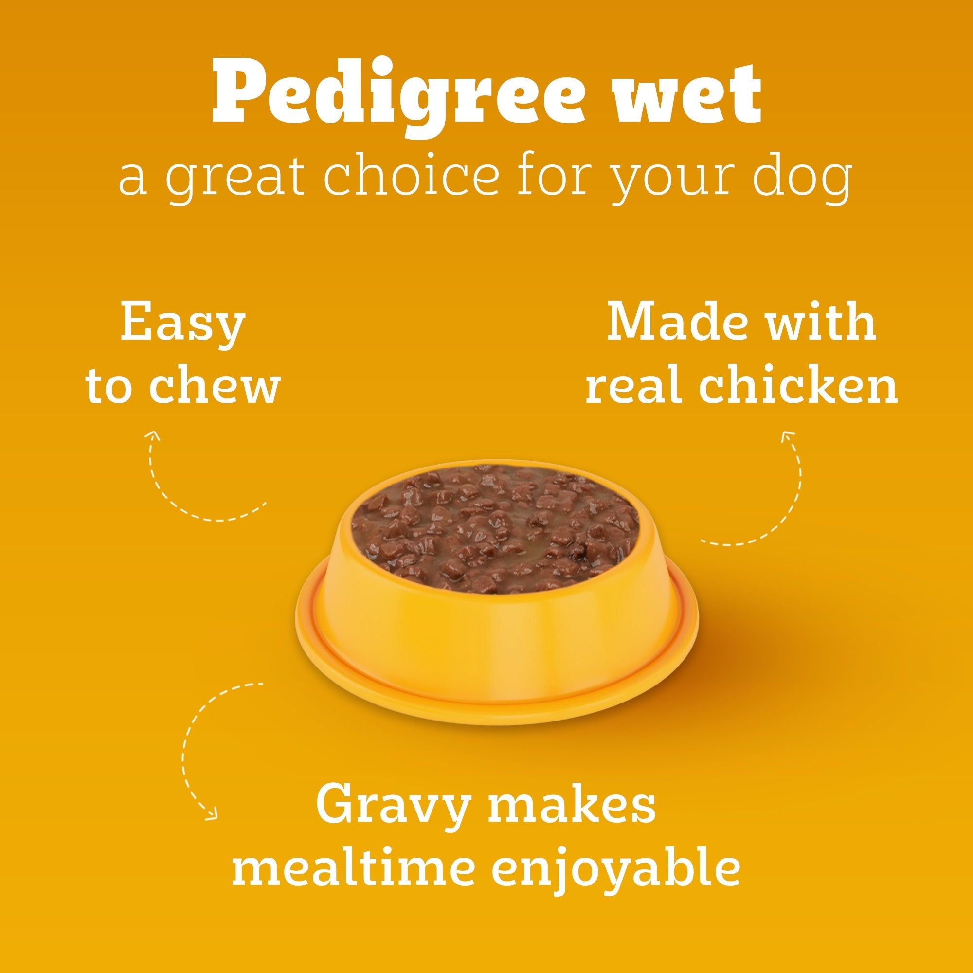 Pedigree Chicken and Liver Chunks in Gravy Pouch Puppy Dog Wet Food (130g)