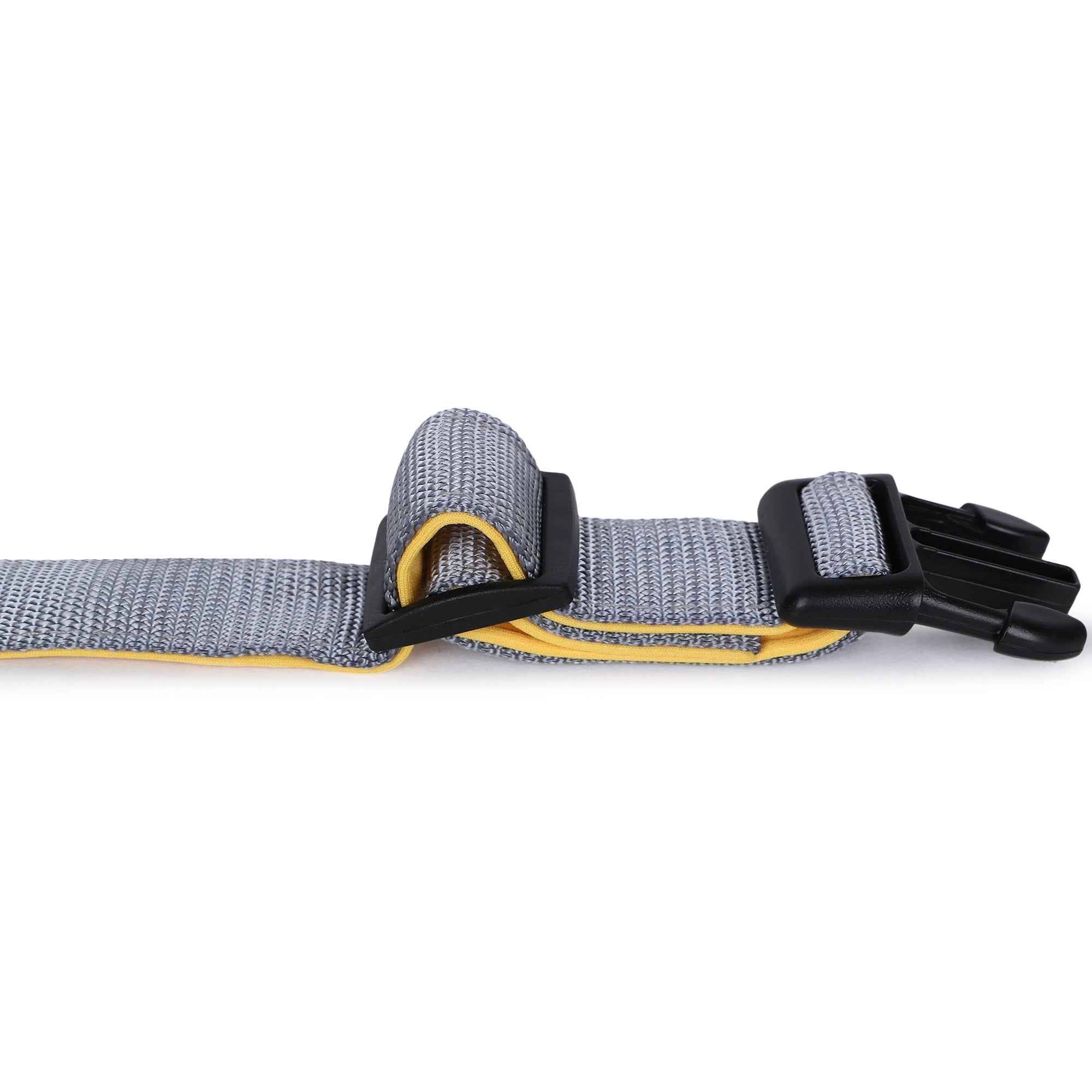 Padded Adjustable Collar for Dogs, Puppies & Cats (Gray)