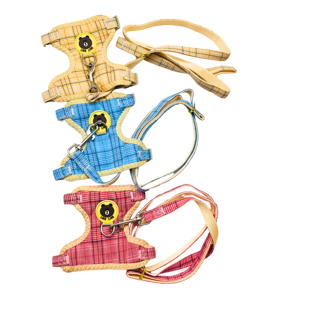 Petblush Classic Imported Chest Harness & Leash set for Cats and Puppies