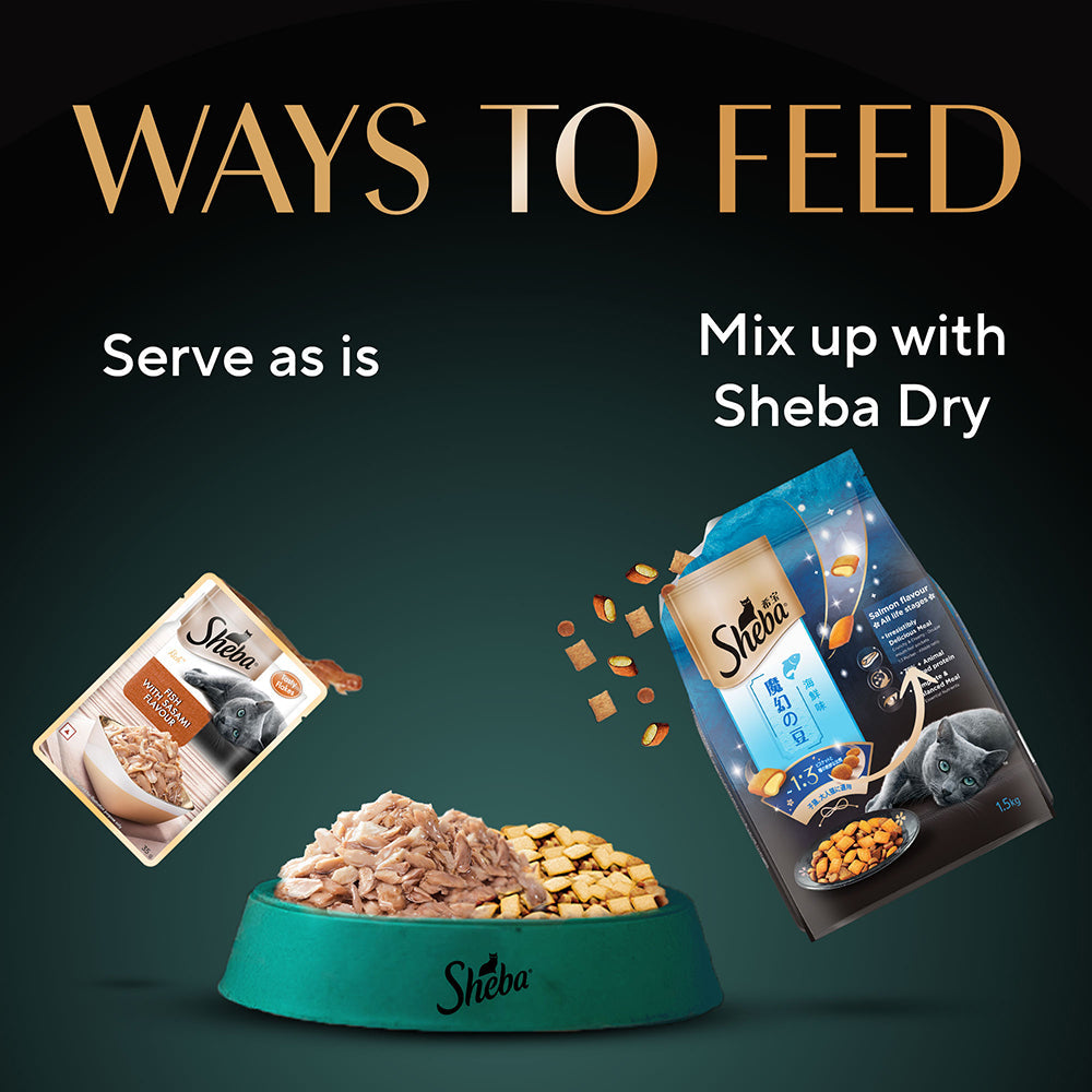 Sheba Fish with Sasami Premium Cat Wet Food
