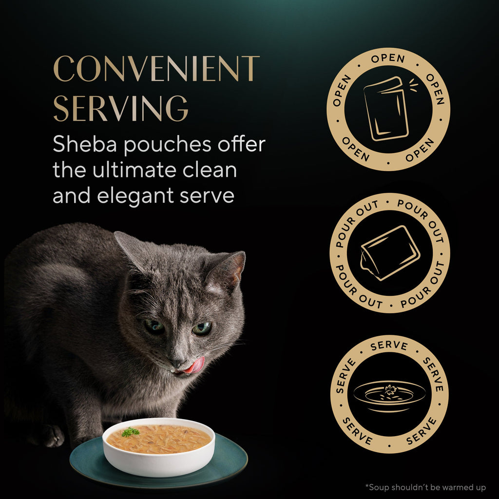 Sheba Soup with Tuna Adult Cat Wet Food
