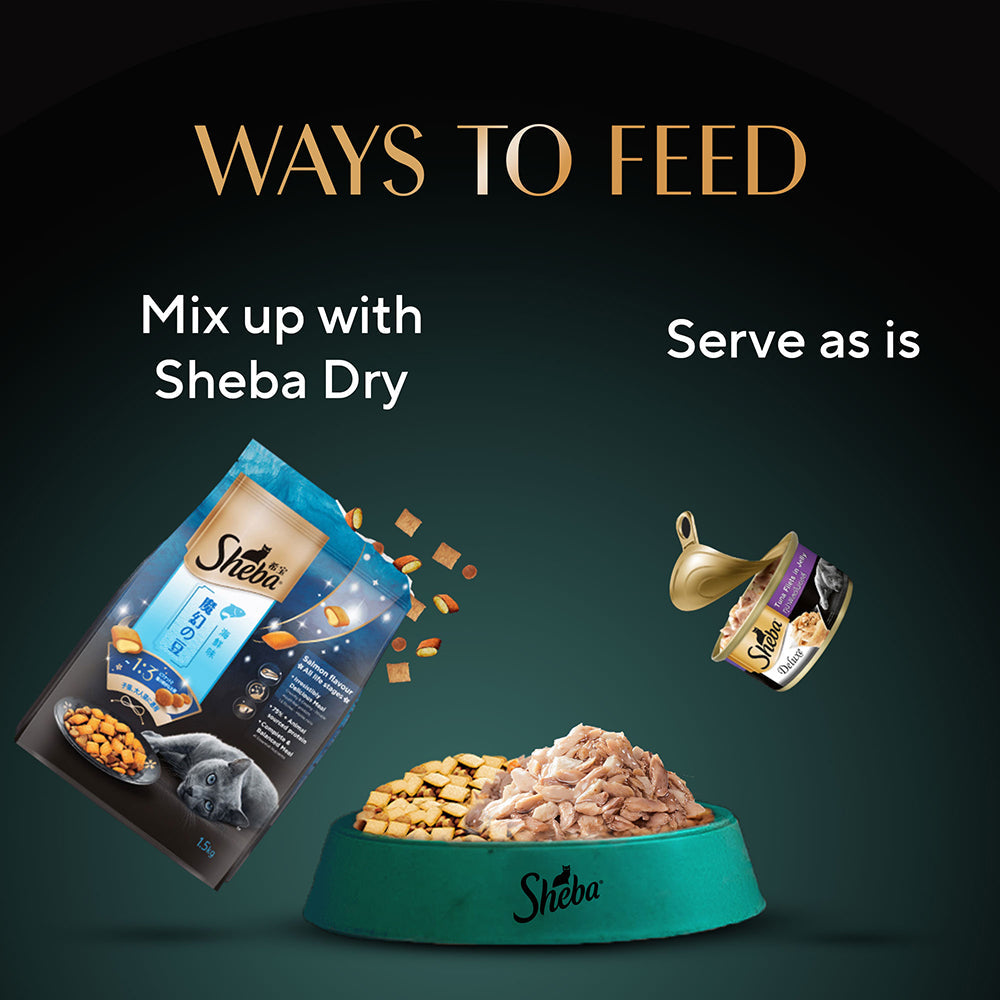 Sheba Pure Tuna Filets in Jelly Premium Cat Wet Food