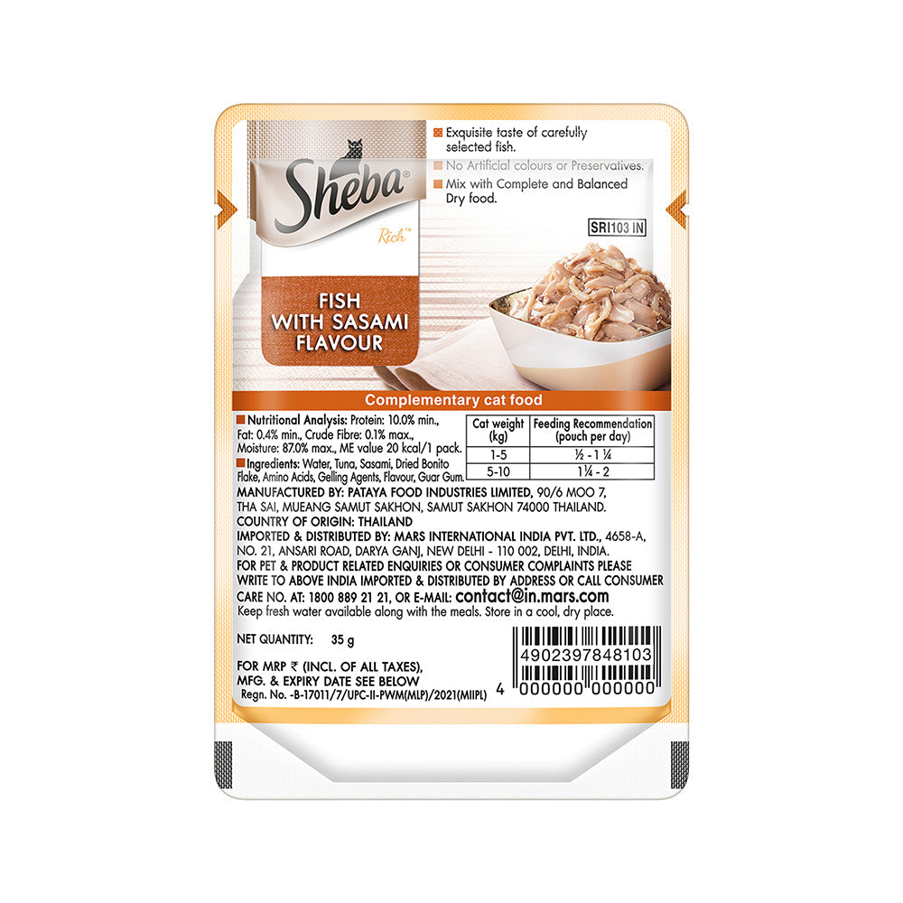 Sheba Fish with Sasami Premium Cat Wet Food