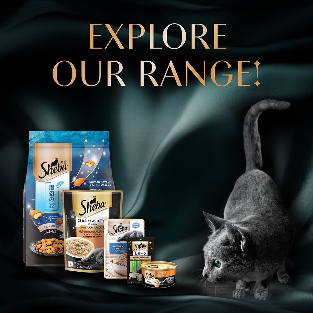 Sheba Fish with Dry Bonito Flake Premium Cat Wet Food