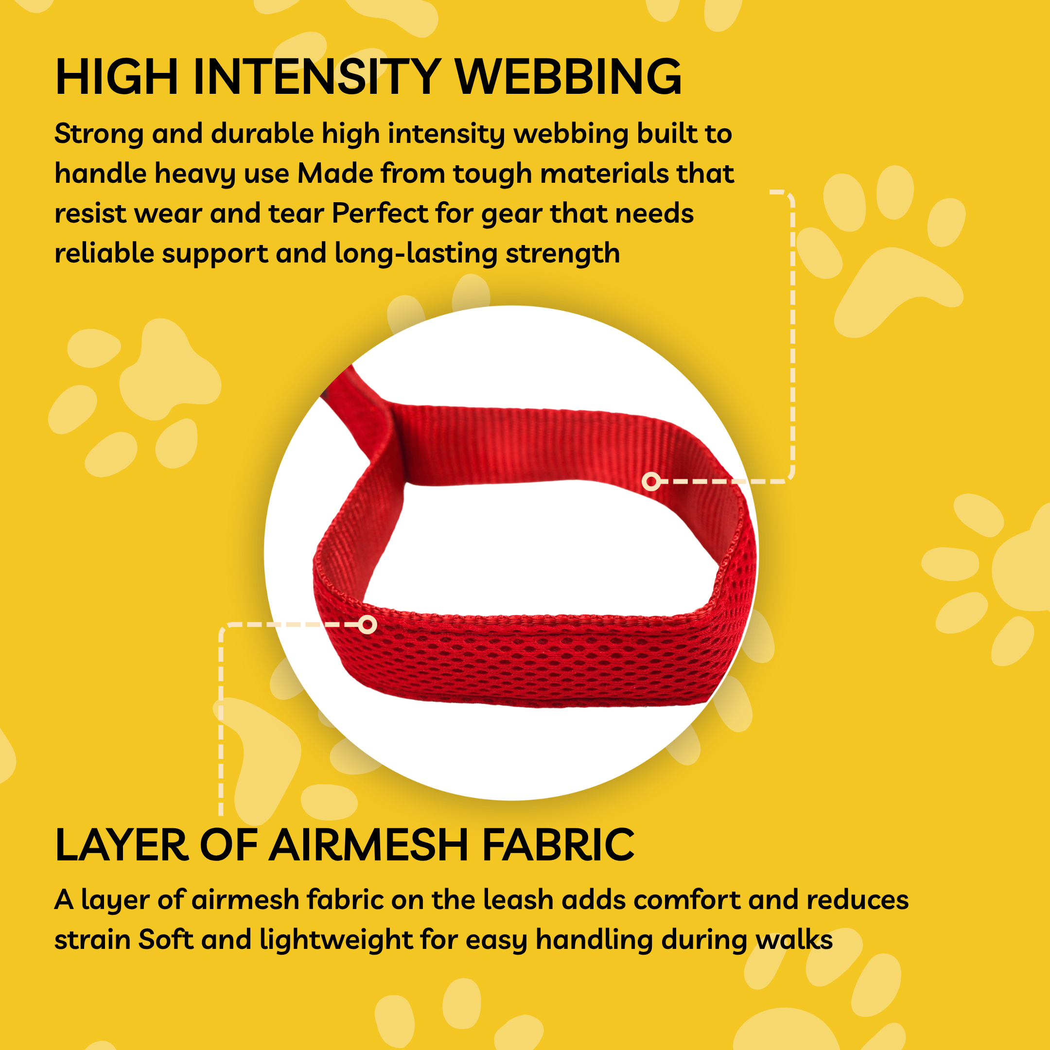 Petblush Airmesh Leash for Dogs