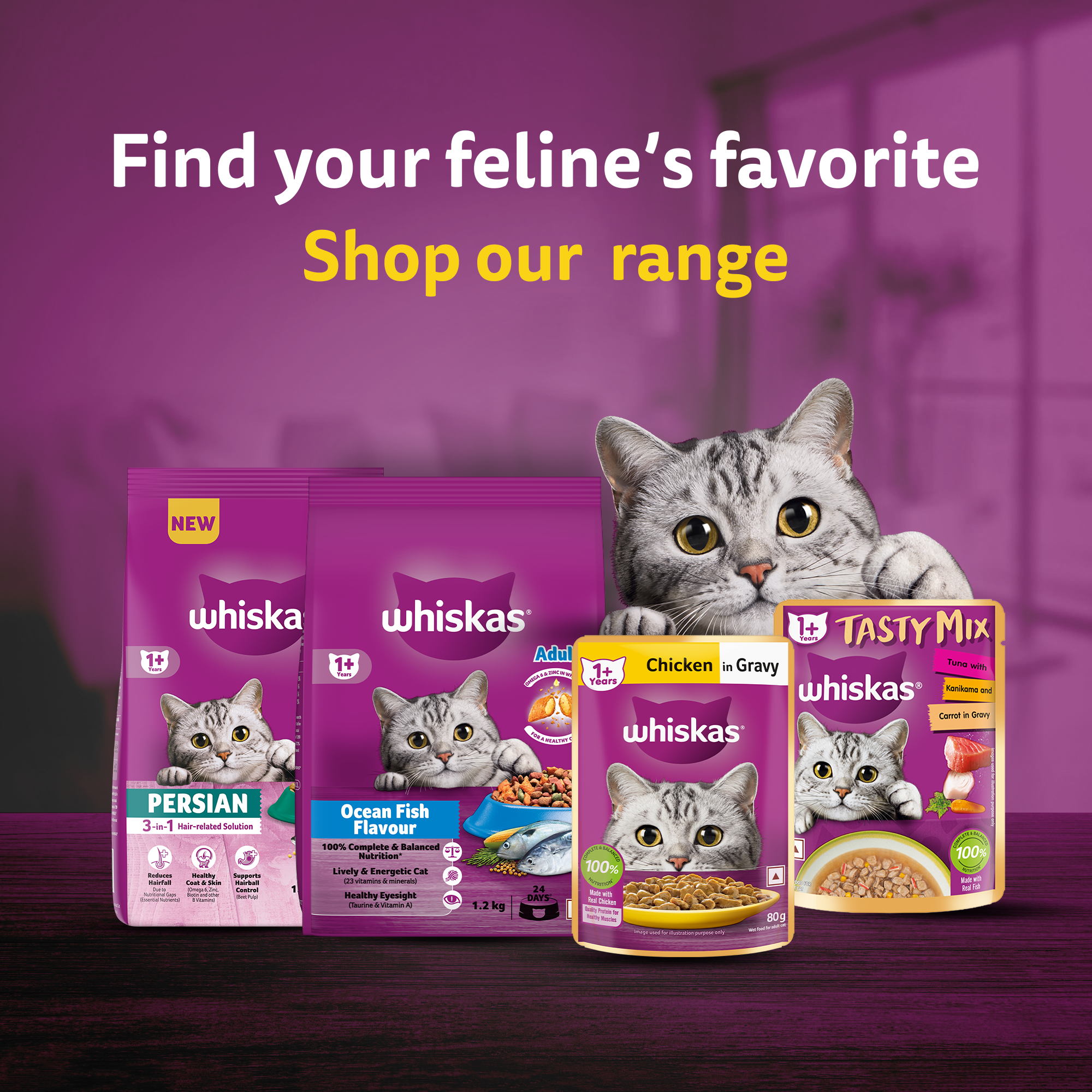 Whiskas Ocean Fish Flavour Adult Cat Dry Food