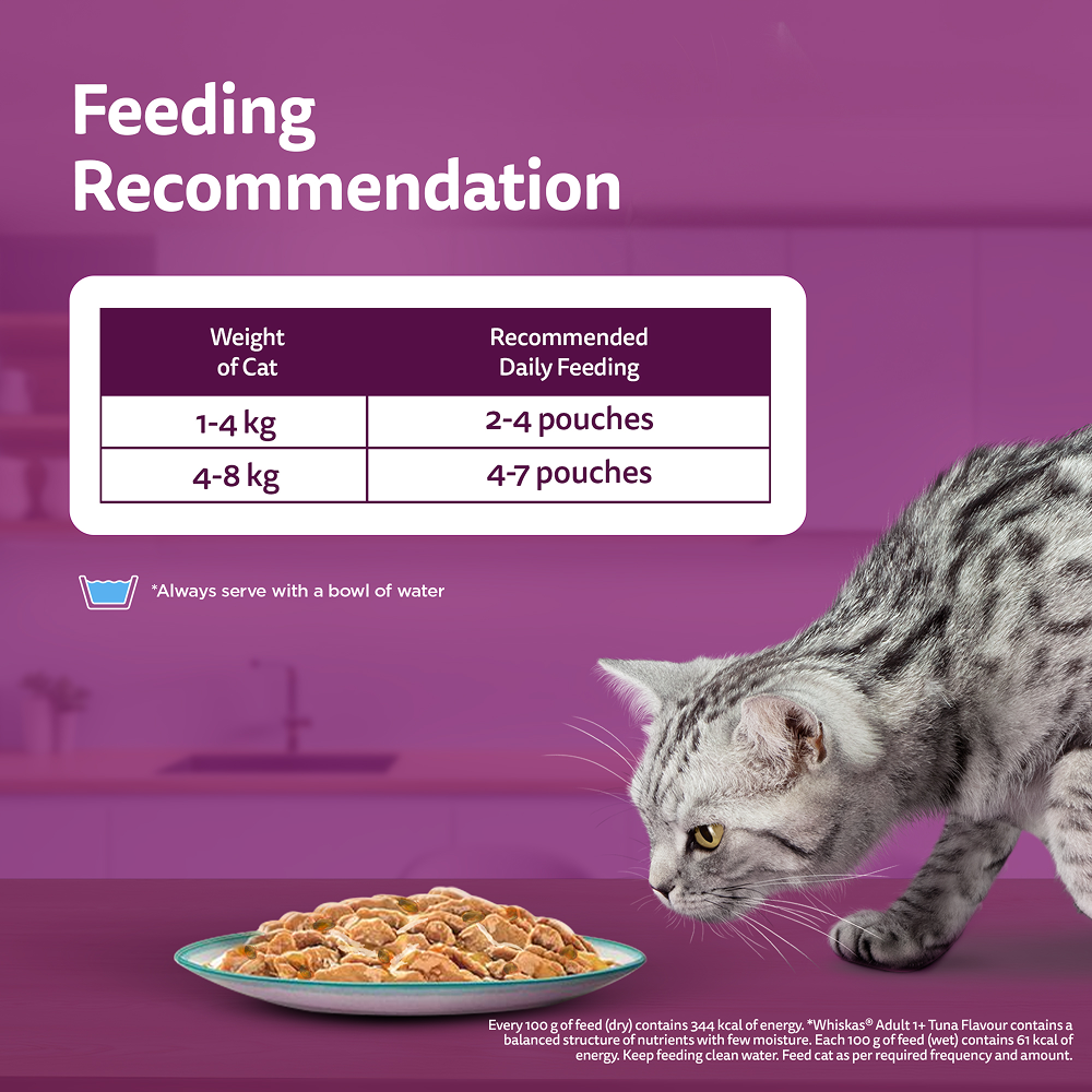 Whiskas Chicken With Salmon Wakame Seaweed in Gravy Tasty Mix Adult Cat Wet Food