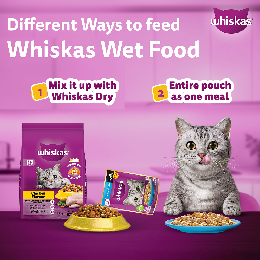 Whiskas Tuna in Jelly Meal Adult Cat Wet Food