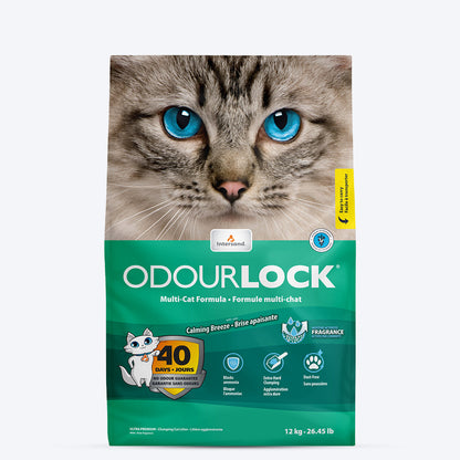 Intersand Odourlock Mineral Calming Breeze With Multi Formula Cat Litter 12 kg