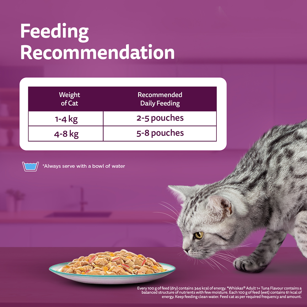Whiskas Tuna with Kanikama And Carrot in Gravy Tasty Mix Adult Cat Wet Food