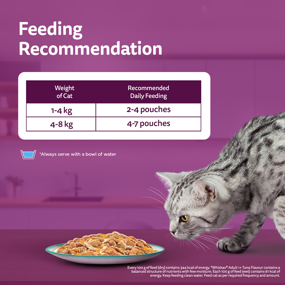 Whiskas Chicken With Tuna And Carrot in Gravy Tasty Mix Adult Cat Wet Food