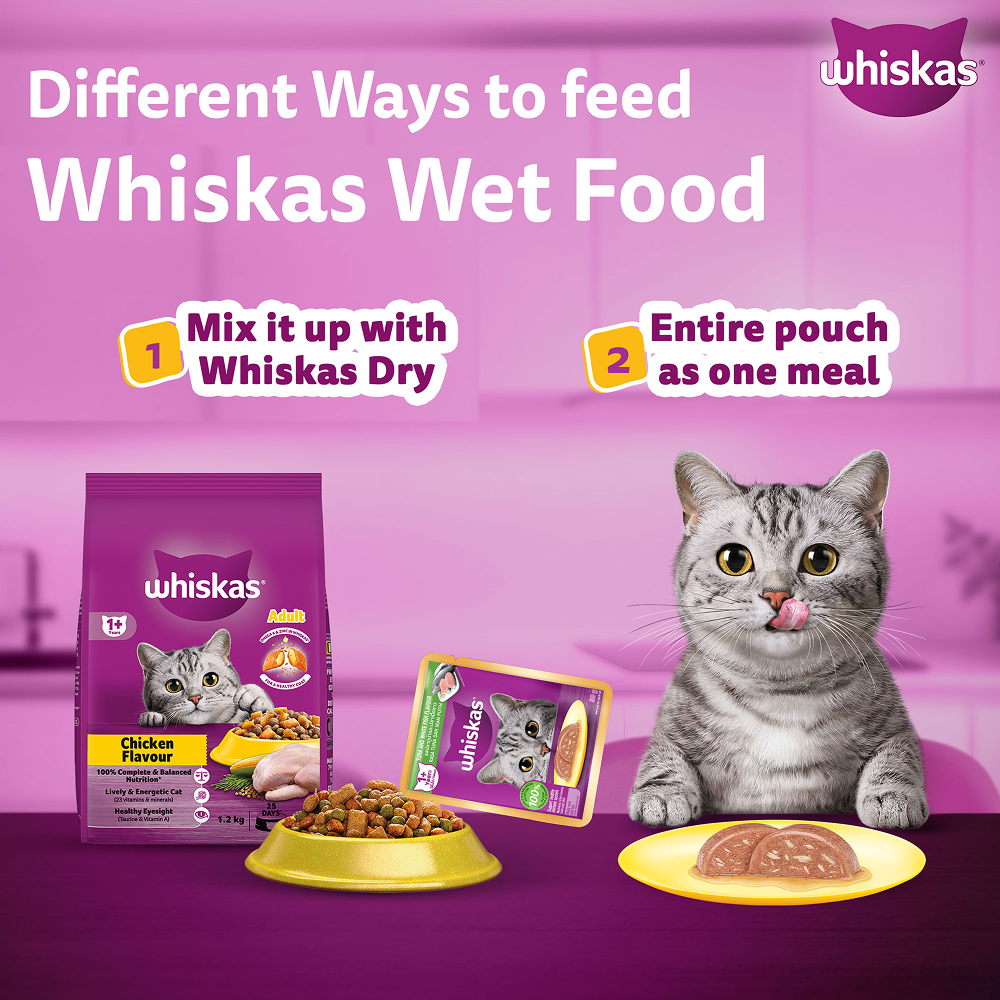 Whiskas Tuna & White Fish Adult (1+ Years) Cat Wet Food