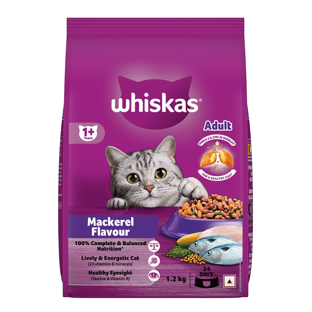 Whiskas Mackerel Flavour Dry Food for Mother and Baby Cat