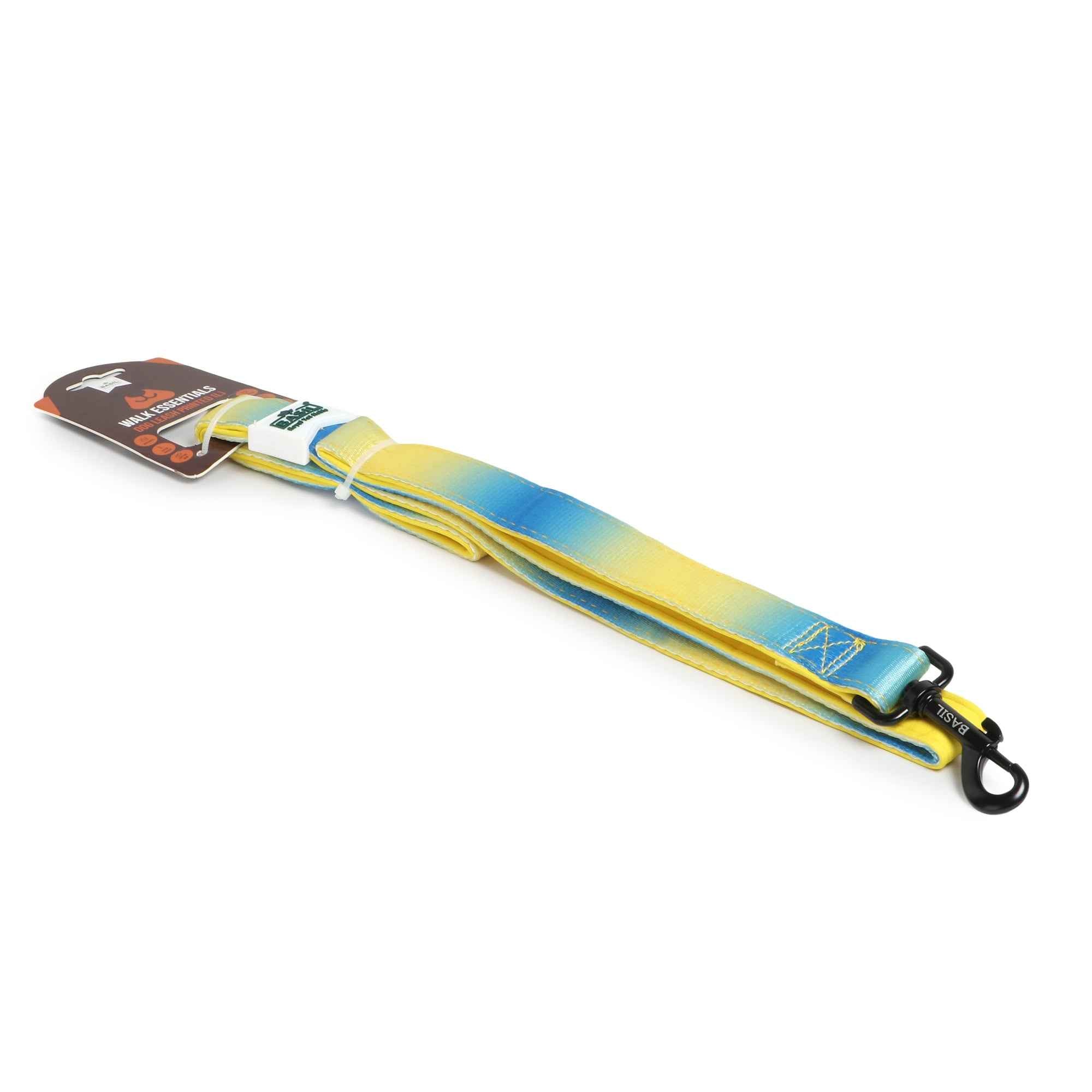 Padded Leash for Dogs, Cats & Puppies (Blue & Yellow)