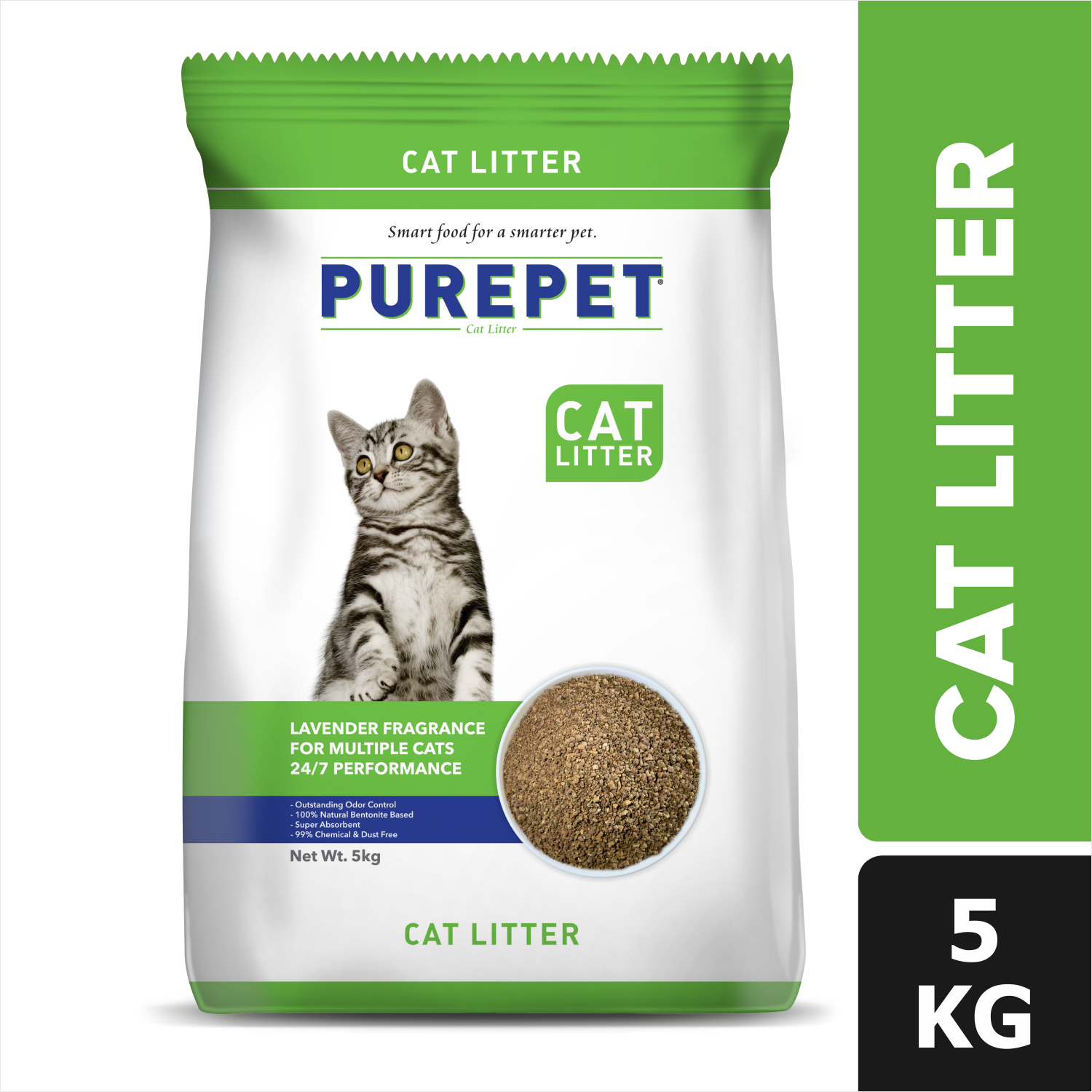 Purepet Lavender Scented Clumping Cat Litter