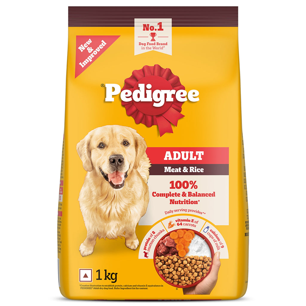 Pedigree Meat & Rice Adult Dog Dry Food