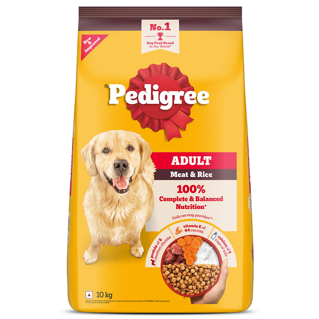 Pedigree Meat & Rice Adult Dog Dry Food