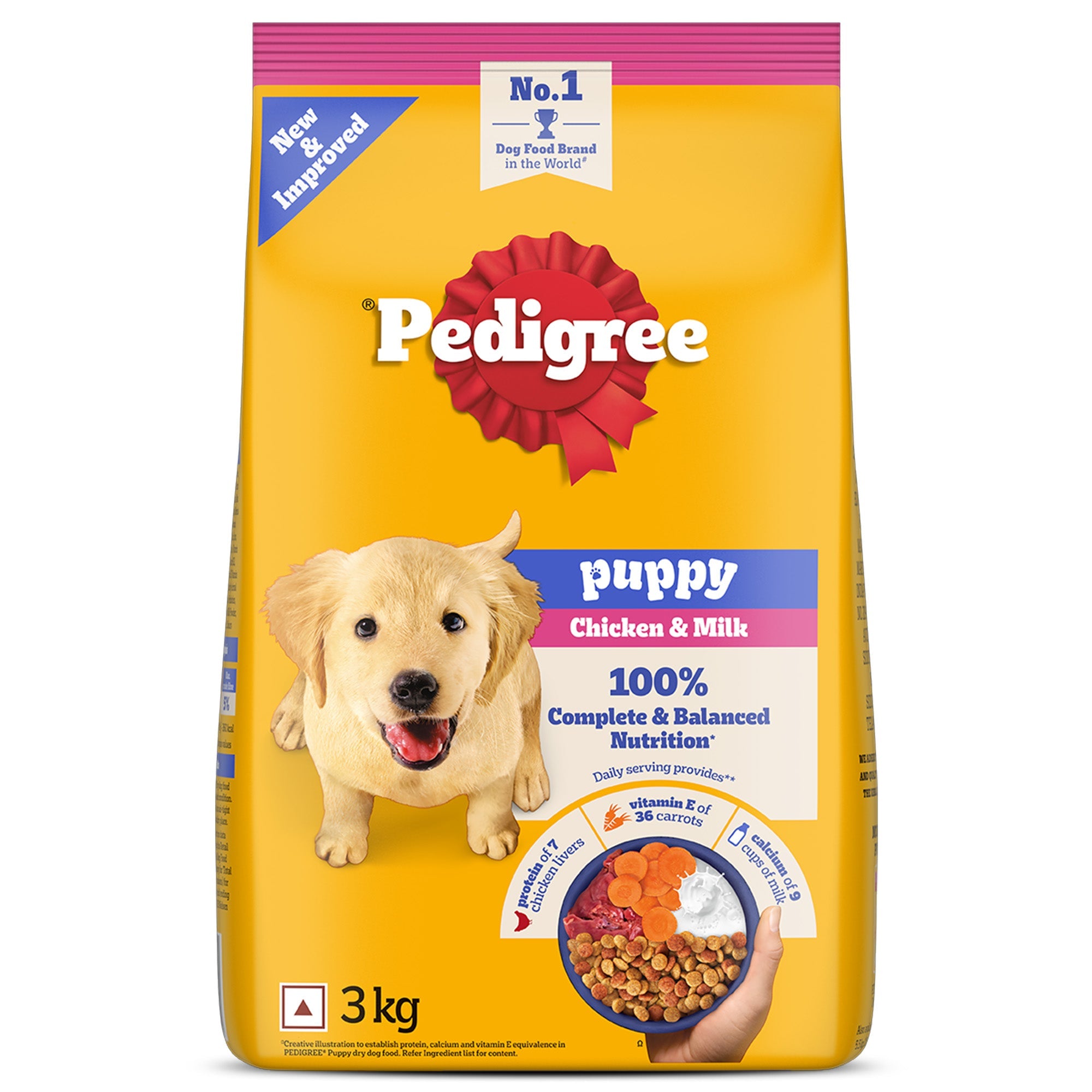 Pedigree Chicken and Milk Puppy Dog Dry Food