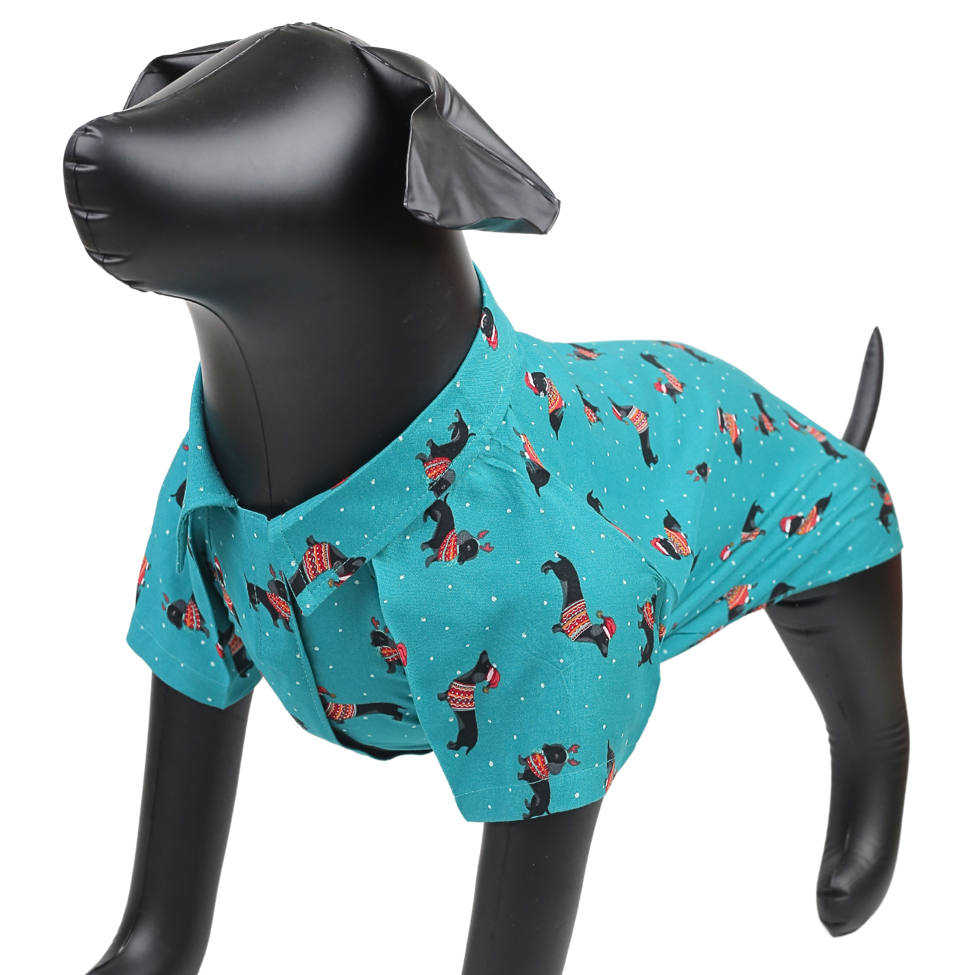 Petblush Christmas Dog Print Shirt