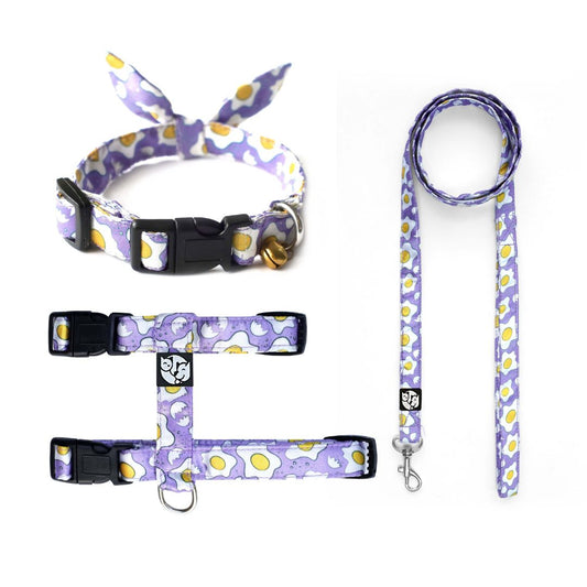 Eggy Puppy & Cat Collar Leash Harness Set