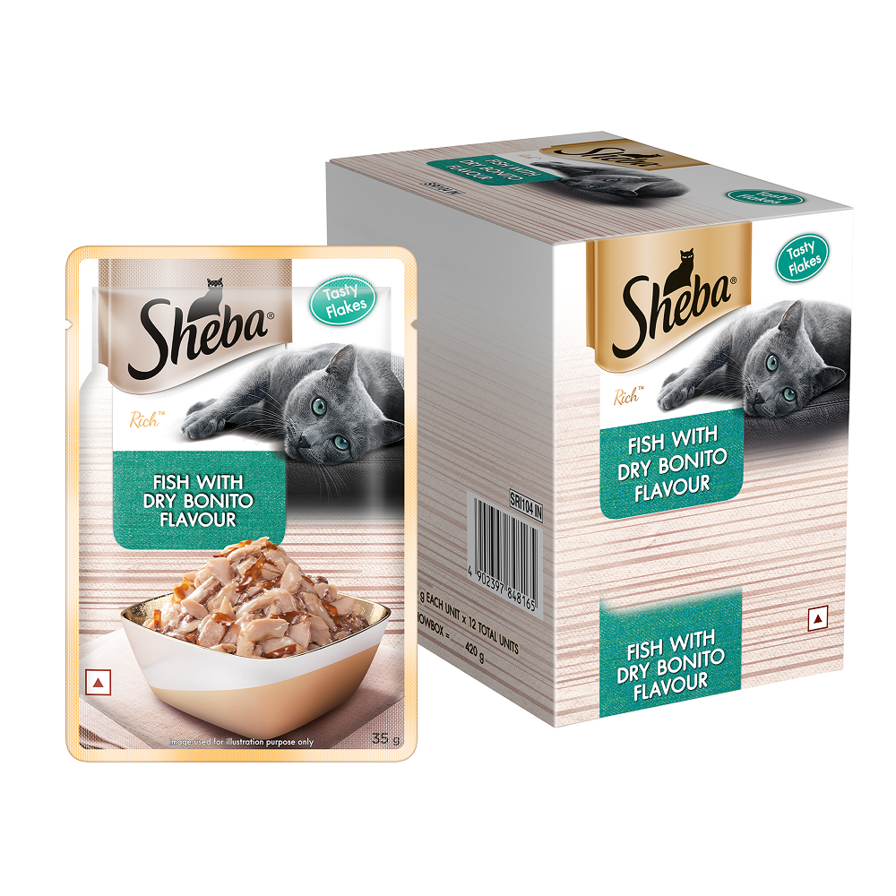Sheba Fish with Dry Bonito Flake Premium Cat Wet Food