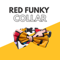 Petblush Red Funky Bow Collar